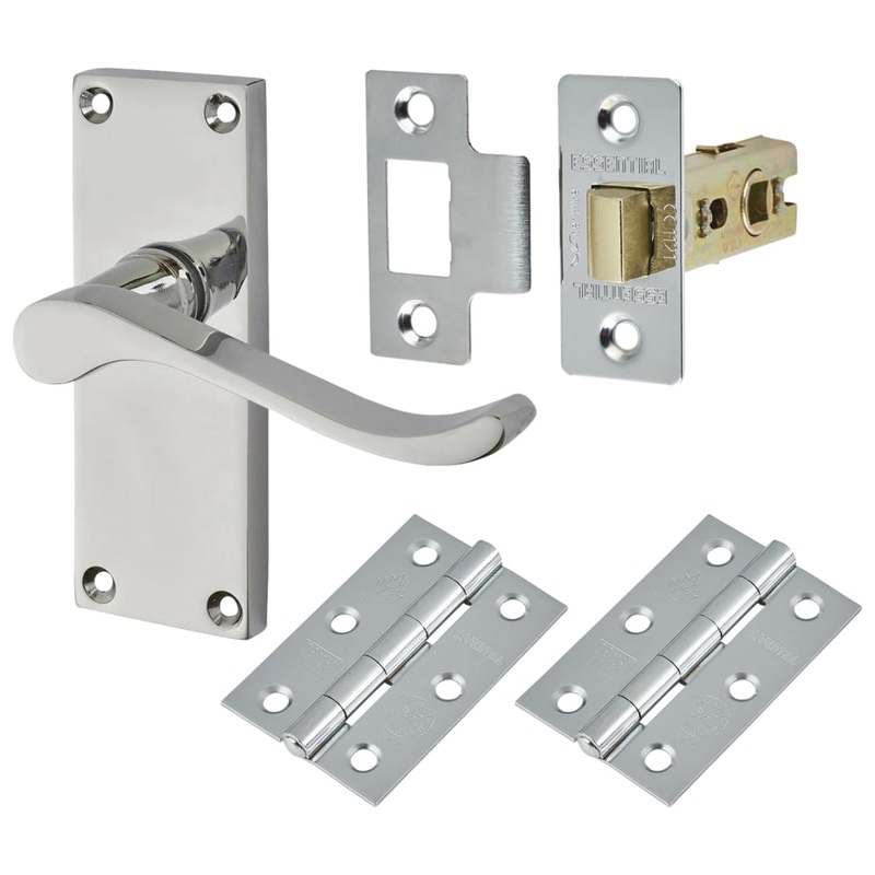 Touchpoint Budget Scroll Latch Door Handle Kit – Polished Chrome