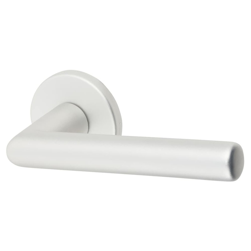 Urfic Easy Click Titan Door Handle on Rose – Satin Aluminium