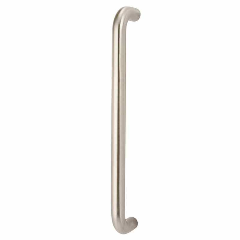 Altro 30mm D-Bar Door Pull Handle – Bolt Fix – 450mm Centres – Satin Stainless Steel