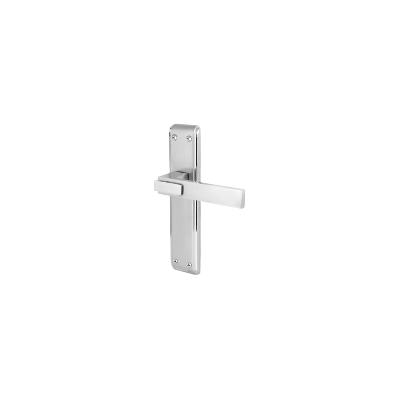 Altro Modena Latch Door Handle – 203 x 46mm – Satin/Polished Chrome