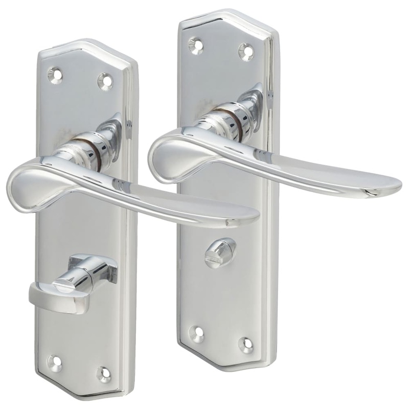 Altro Rome Bathroom Door Handle – 170 x 50mm – Polished Chrome