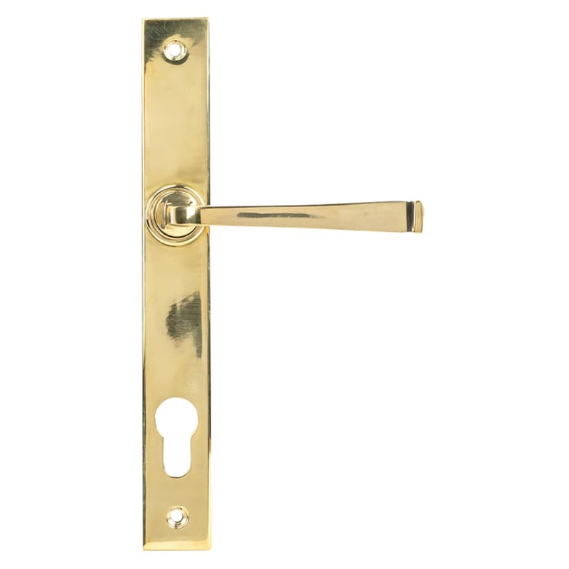 From The Anvil Avon uPVC Slimline Multipoint Door Handle – 92mm c/c – Aged Brass