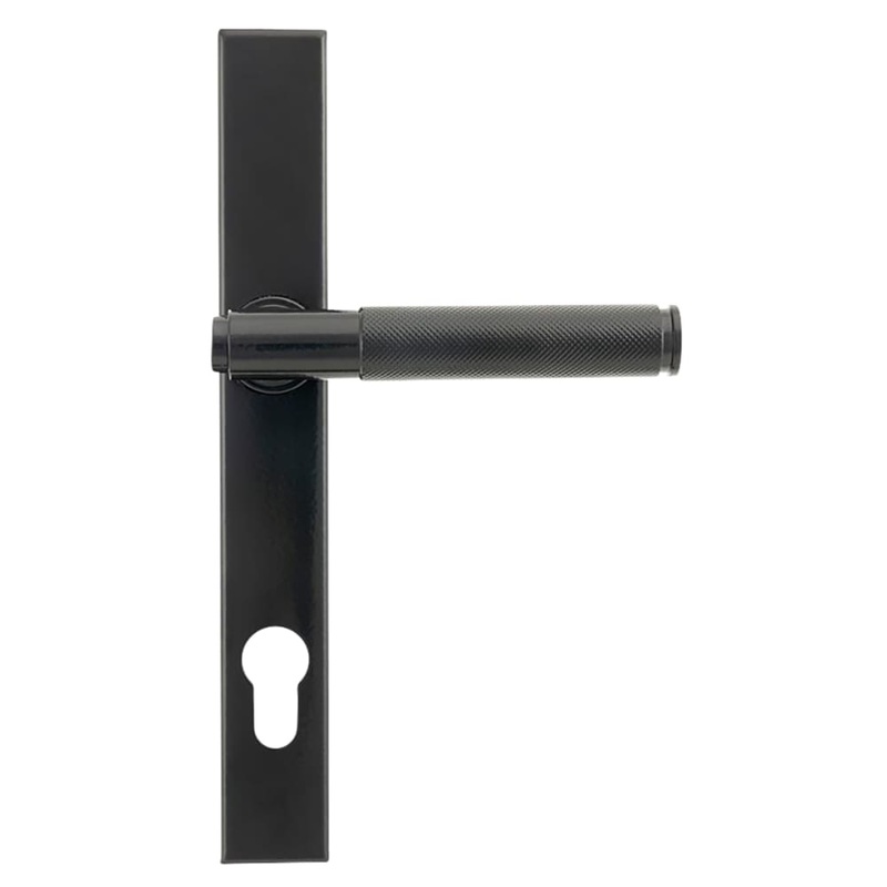 From The Anvil Brompton uPVC Slimline Knurled Multipoint Door Handle – 92mm c/c – Black