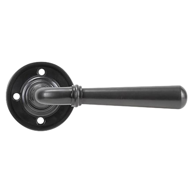 From The Anvil Newbury Door Handle on Rose – Aged Bronze