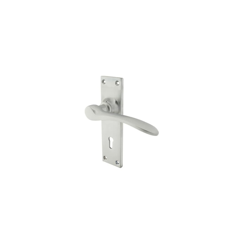 Hampstead Buckingham Lock Door Handle – Keyhole – 152 x 41mm – Satin Chrome