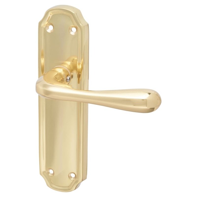 Hampstead Genoa Latch Door Handle – 168 x 45mm – Polished Brass