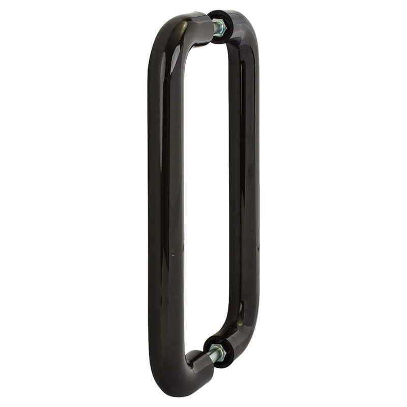 Hoppe AR602/425 Nylon D-Bar Door Pull Handle – Back to Back – 425mm c/c – Ebony Black