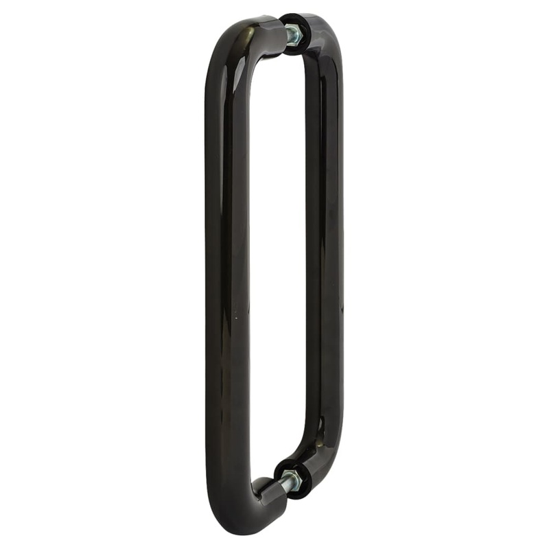 Hoppe AR602/600 Nylon D-Bar Door Pull Handle – Back to Back – 600mm c/c – Ebony Black