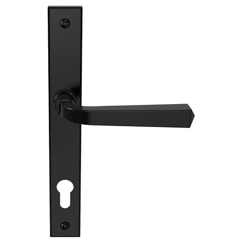 Mila Heritage uPVC Multipoint Door Handle – 92mm c/c – Matt Black