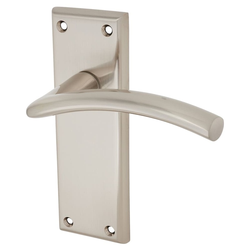 Serozzetta by Carlisle Brass Trenta Latch Door Handle – 150 x 50mm – Satin Nickel