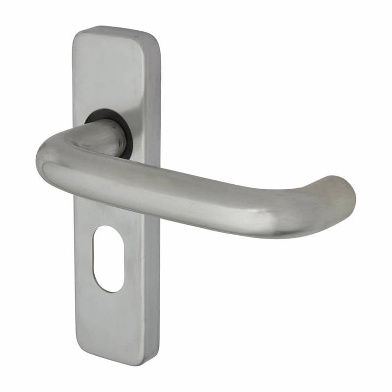Touchpoint Puma 19mm Return to Door Lock Door Handle – Oval – 155 x 40mm – Aluminium