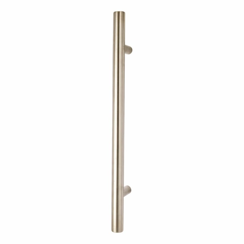 Altro 25mm T-Bar Door Pull Handle – Bolt Fix – 305mm Centres – Satin Stainless Steel