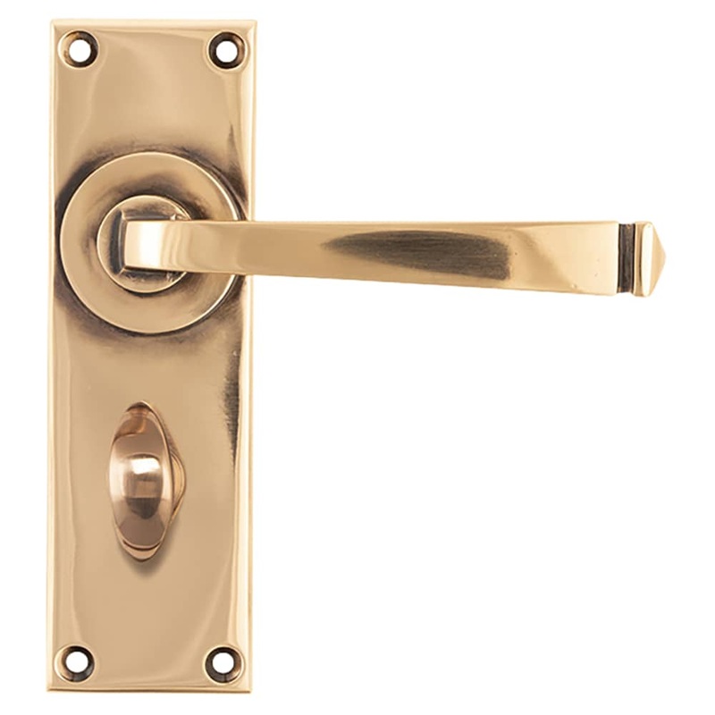 From The Anvil Avon Bathroom Door Handle – 152 x 48mm – Polished Bronze