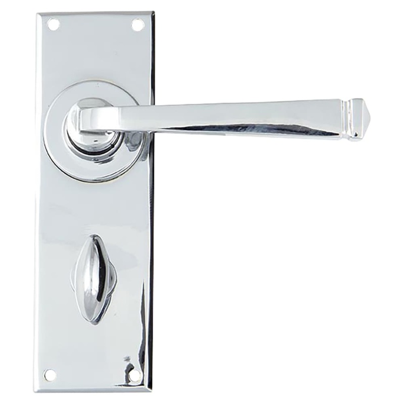 From The Anvil Avon Bathroom Door Handle – 152 x 48mm – Polished Chrome