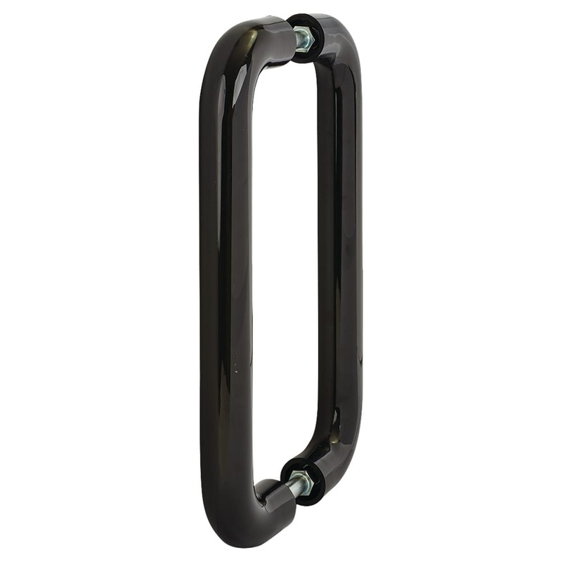Hoppe AR602/300 Nylon D-Bar Door Pull Handle – Back to Back – 300mm c/c – Ebony Black