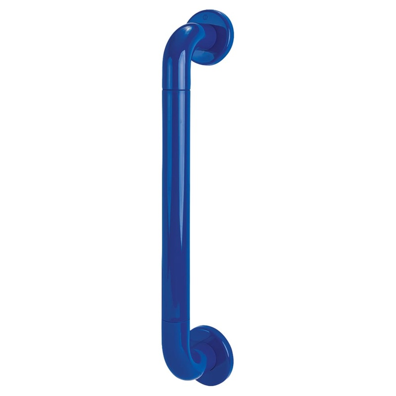 Hoppe AR602/425 Nylon D-Bar Door Pull Handle on Rose – Screw Fix – 425mm c/c – Cobalt Blue
