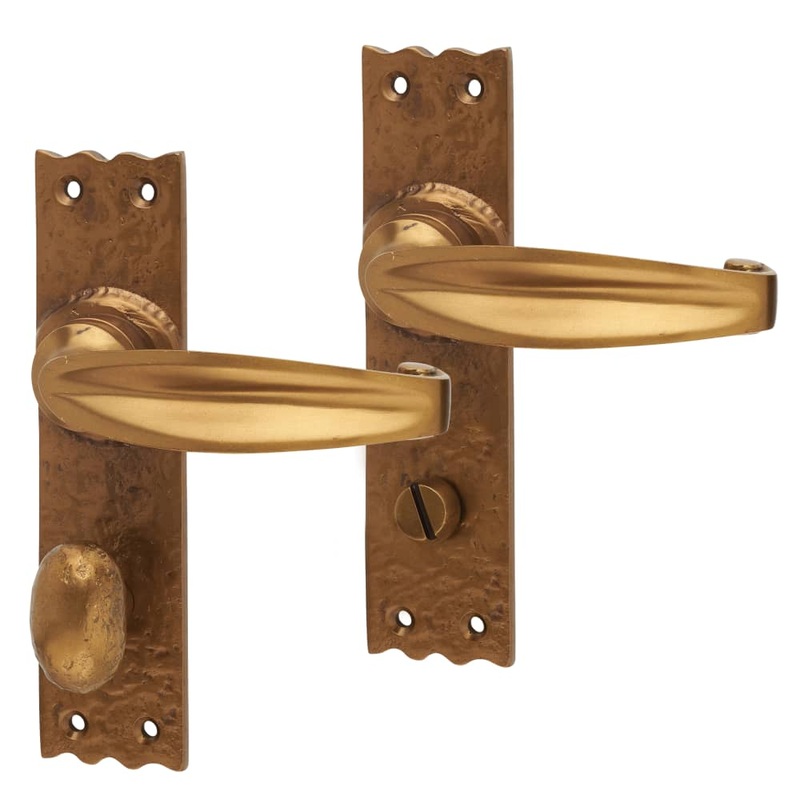 Olde Forge Tudor Bathroom Door Handle – 152 x 38mm – Antique Bronze