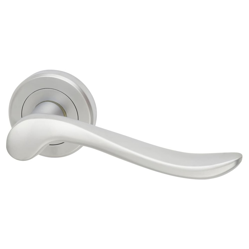 Serozzetta by Carlisle Brass Verdun Door Handle on Rose – Satin Chrome