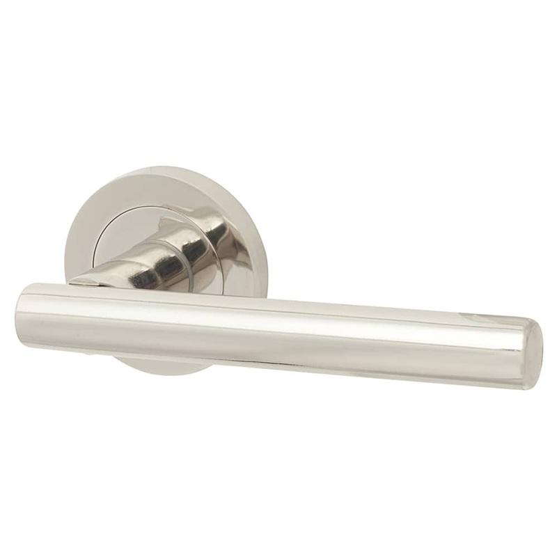 Touchpoint Ella Door Handle on Rose – Polished Nickel