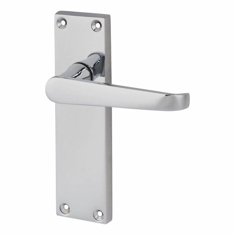 Touchpoint Mia Budget Straight Latch Door Handle – 153 x 42mm – Polished Chrome