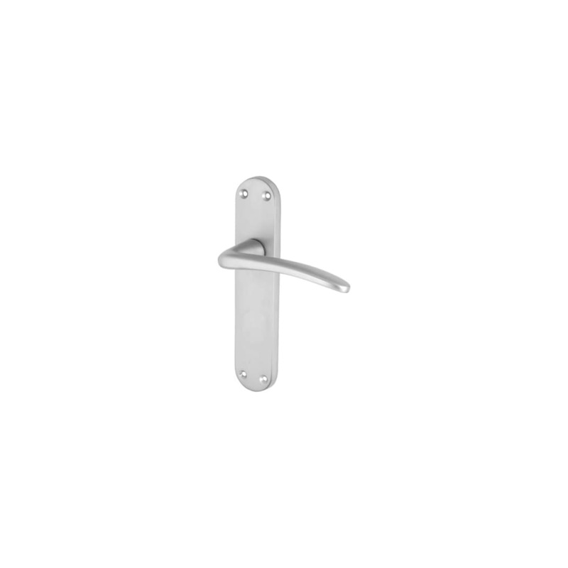 Touchpoint Salerno Latch Door Handle – 182 x 39mm – Satin Chrome