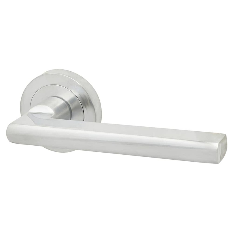 Touchpoint Sophia Door Handle on Rose – Satin Chrome