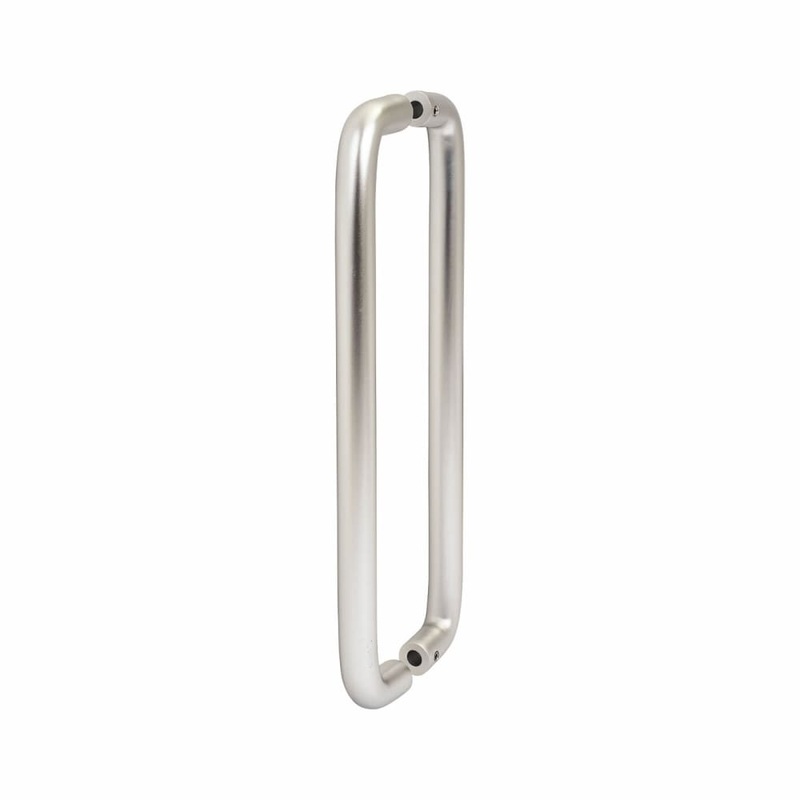 Altro 19mm D-Bar Door Pull Handle – Back to Back – 300mm Centres – Satin Aluminium