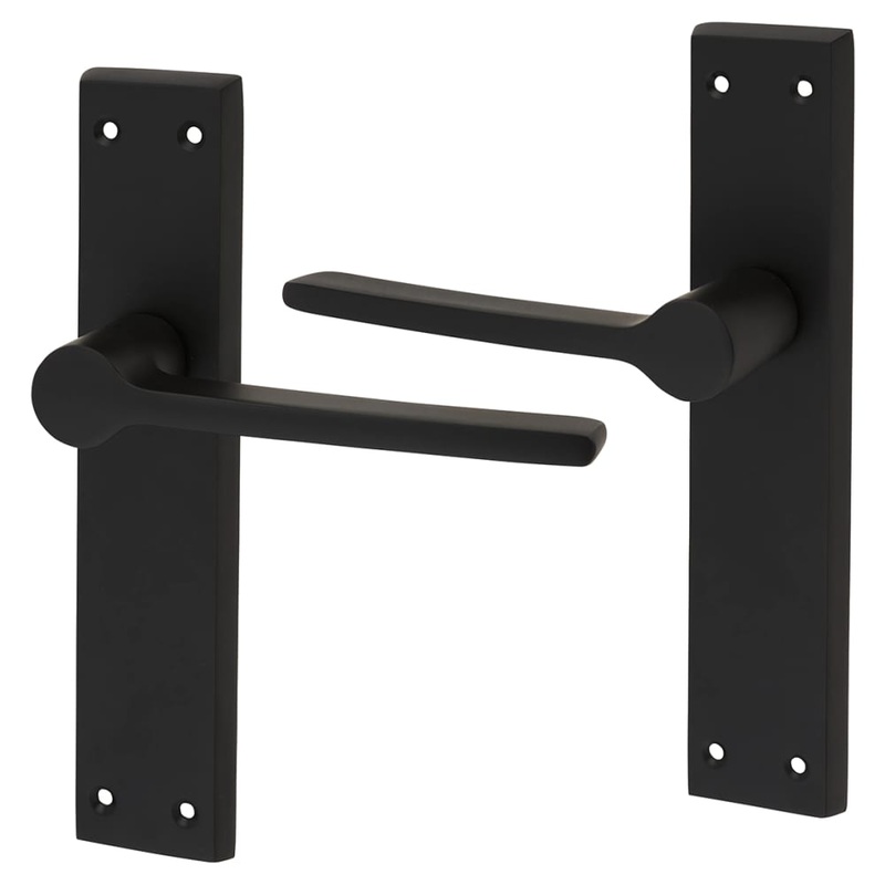Altro Farley Latch Door Handle – 200 x 42mm – Matt Black
