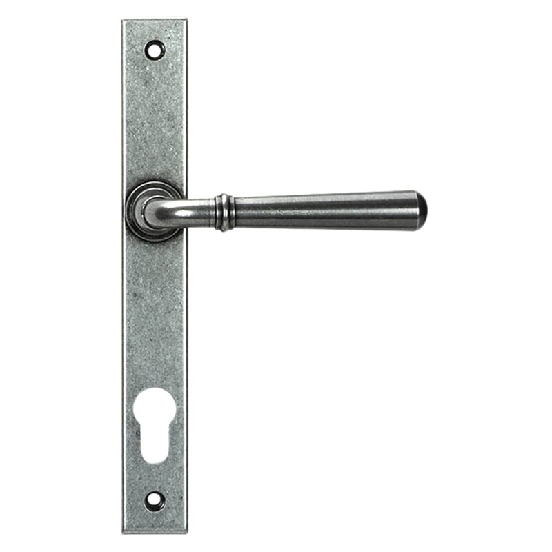From The Anvil Newbury uPVC Slimline Multipoint Door Handle – 92mm c/c – Pewter