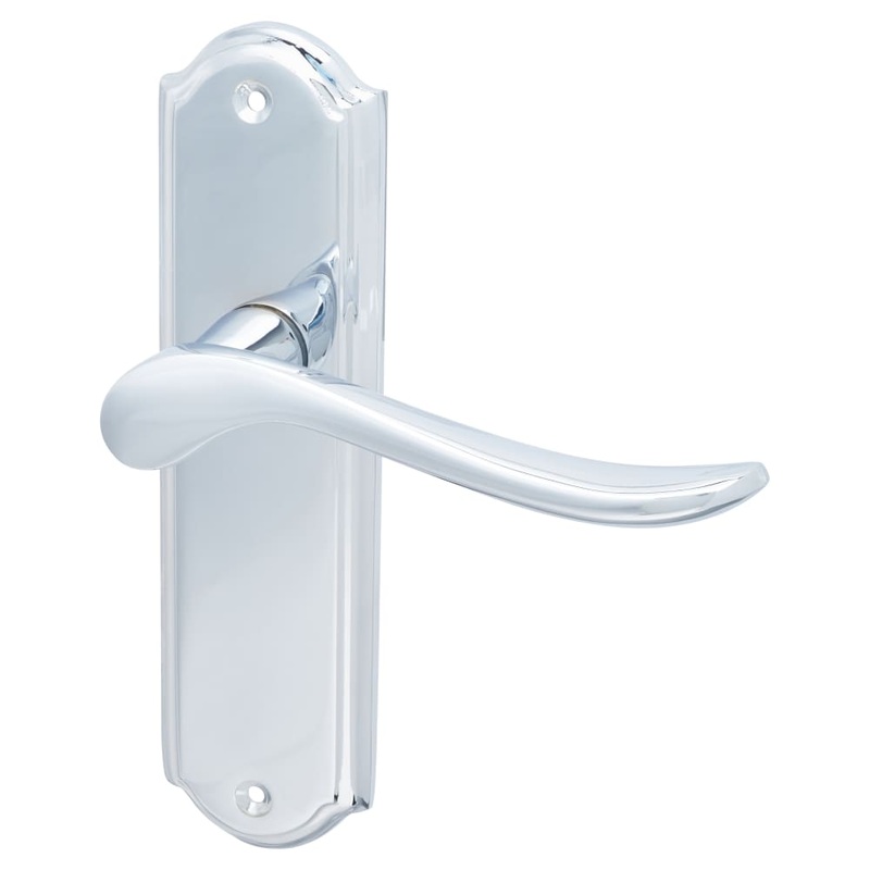 Hampstead Turin Latch Door Handle – 170 x 46mm – Polished Chrome