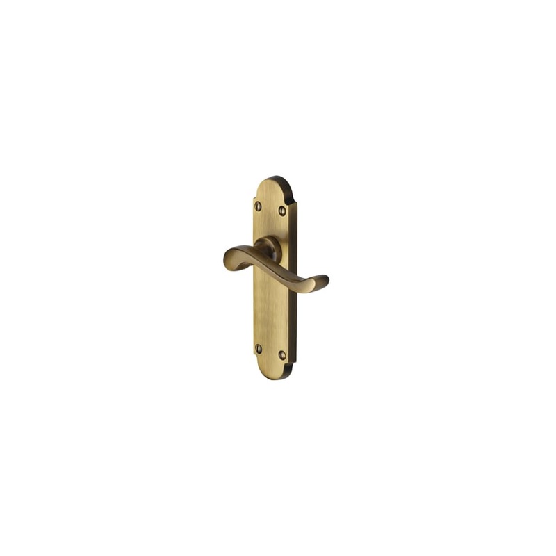 Heritage Brass by M Marcus Savoy Latch Door Handle – 171 x 42mm – Antique Brass