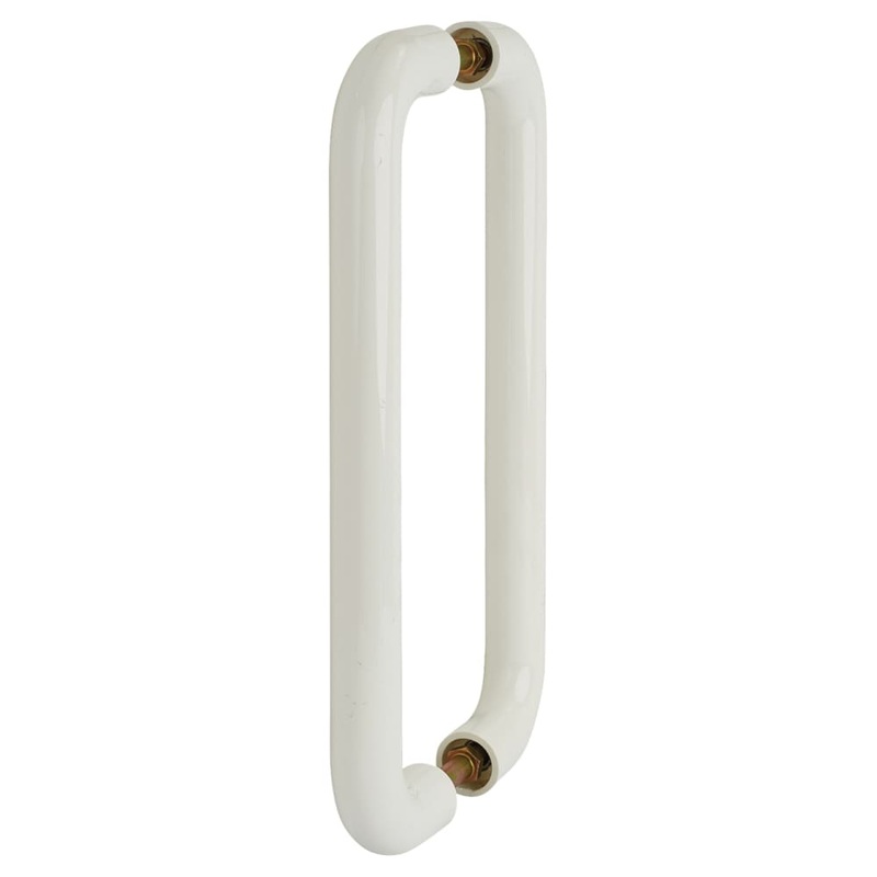 Hoppe AR602/600 Nylon D-Bar Door Pull Handle – Back to Back – 600mm c/c – Diamond White