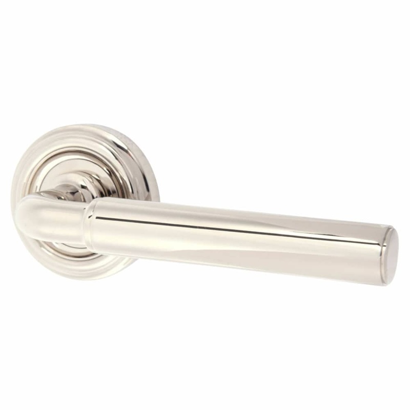 Jedo Parisian Elise Door Handle on Rose – Polished Nickel