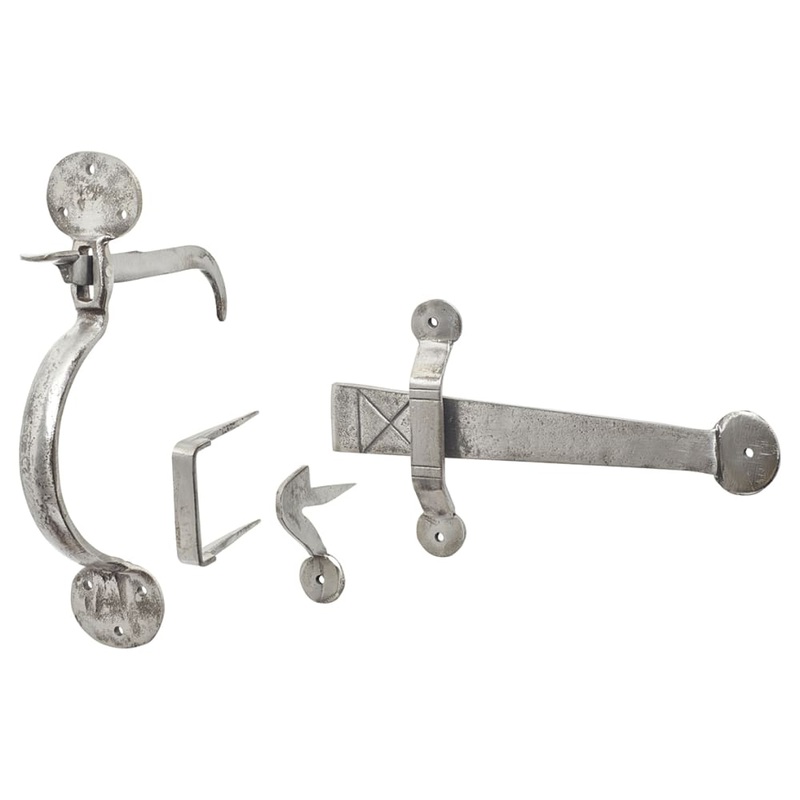 Olde Forge Medium Bean Thumb Latch Set – Polished Iron