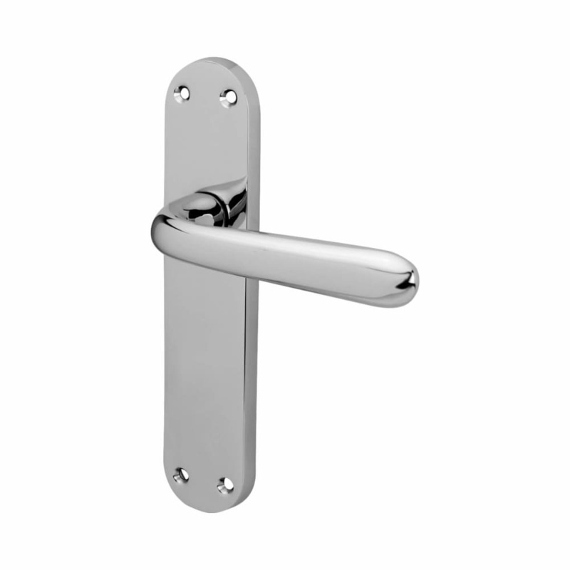 Touchpoint Arezzo Latch Door Handle – 182 x 39mm – Polished Chrome