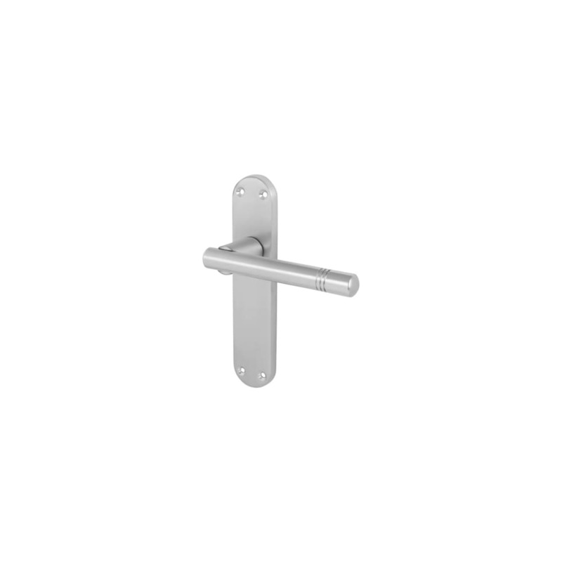 Touchpoint Bologna Latch Door Handle – 182 x 39mm – Satin Chrome
