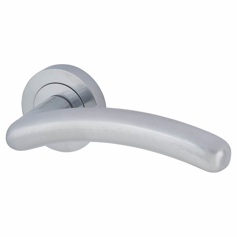 Touchpoint Carina Door Handle on Rose – Satin Chrome
