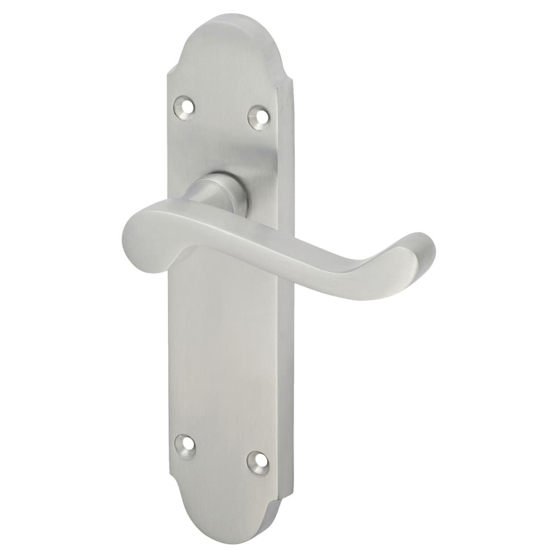 Touchpoint Victorian Summer Latch Door Handle – 168 x 40mm – Satin Chrome
