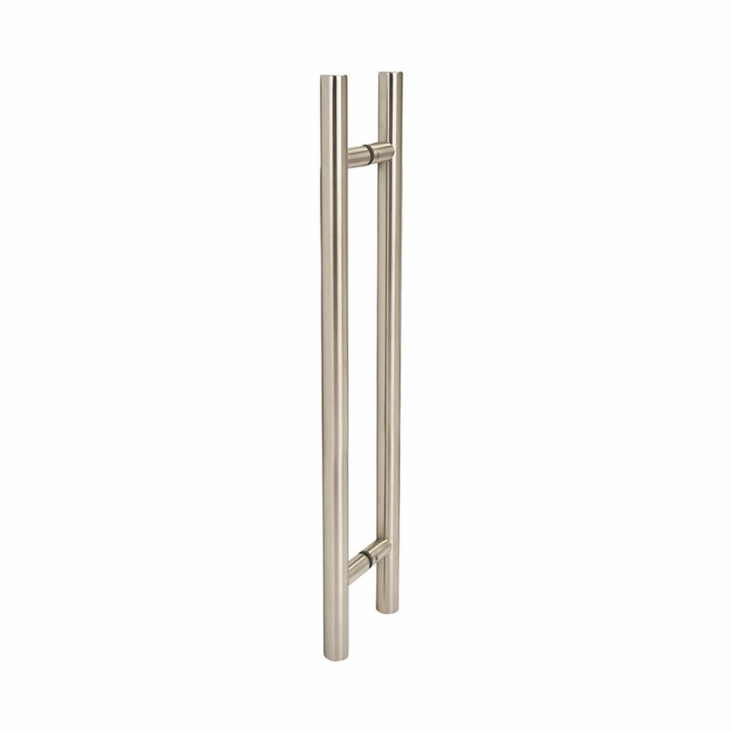 Altro 30mm T-Bar Door Pull Handle – Back to Back – 600mm Centres – Satin Stainless Steel