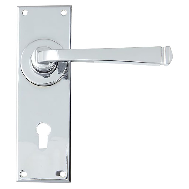 From The Anvil Avon Lock Door Handle – Keyhole – 152 x 48mm – Polished Chrome