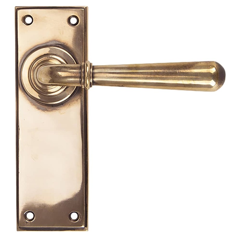 From The Anvil Newbury Latch Door Handle – 152 x 50mm – Polished Bronze