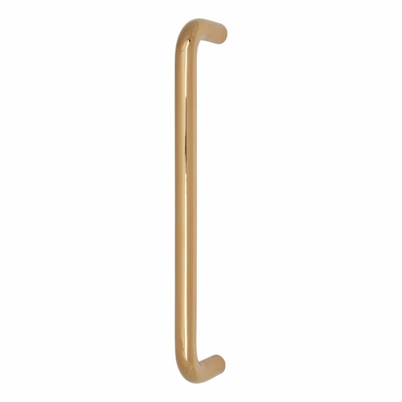 Hampstead 19mm D-Bar Door Pull Handle – Bolt Fix – 305mm Centres – PVD Brass
