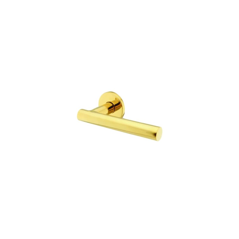 Hampstead Door Handle on Rose – PVD Brass