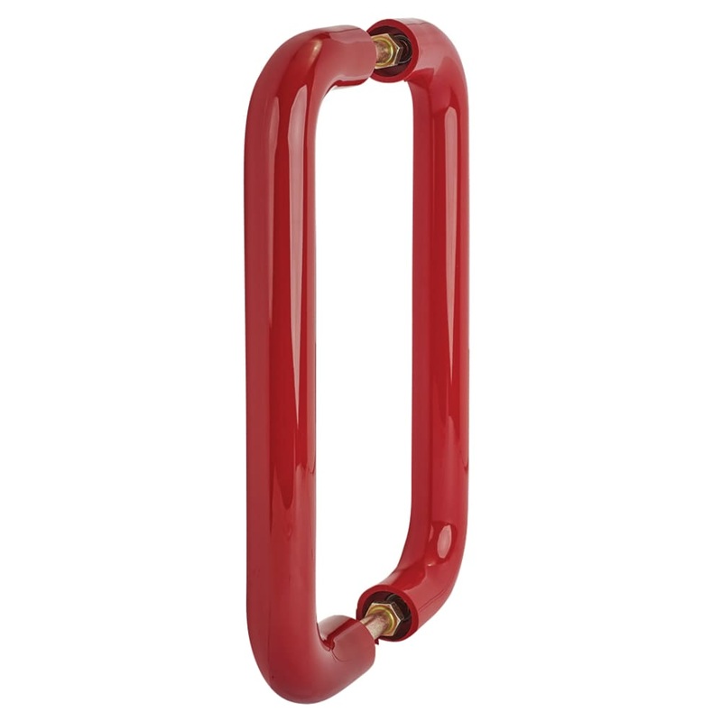 Hoppe AR602/220 Nylon D-Bar Door Pull Handle – Back to Back – 220mm c/c – Rouge Red