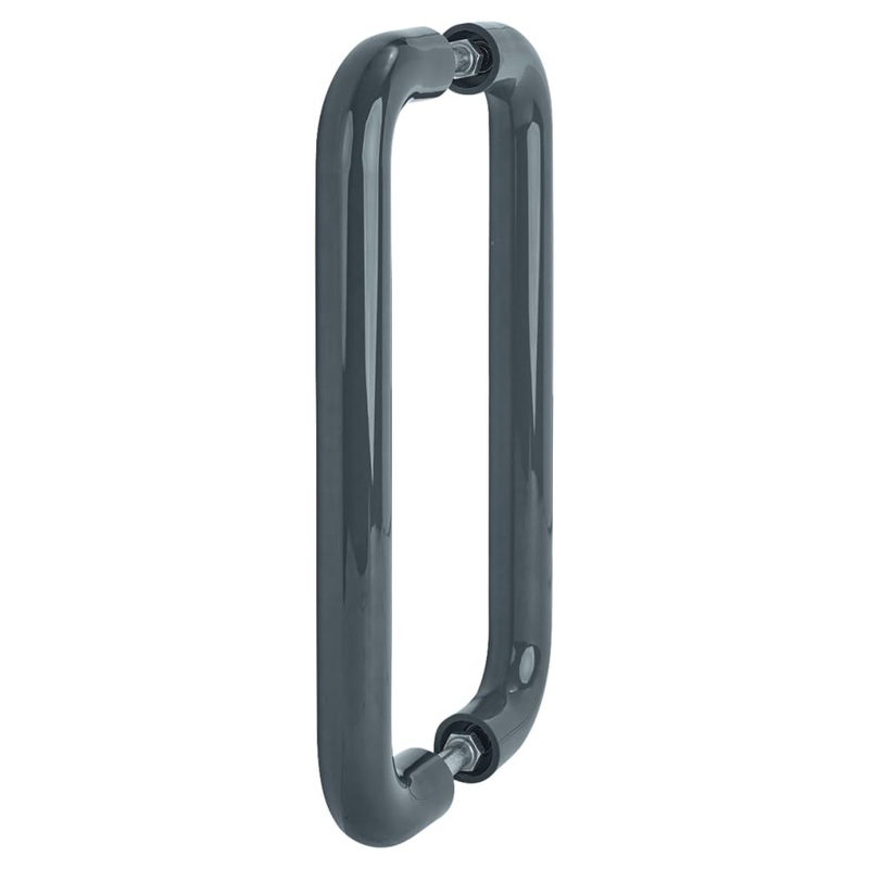 Hoppe AR602/425 Nylon D-Bar Door Pull Handle – Back to Back – 425mm c/c – Anthracite Grey