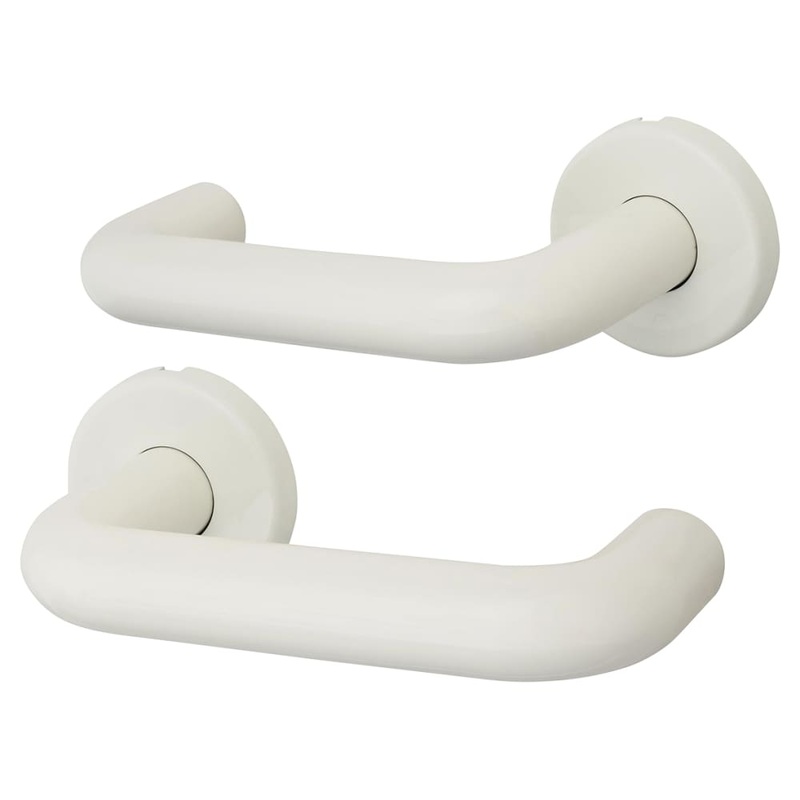 Hoppe Paris AR600/20 Nylon Steel Core Safety Door Handle on Rose – Diamond White