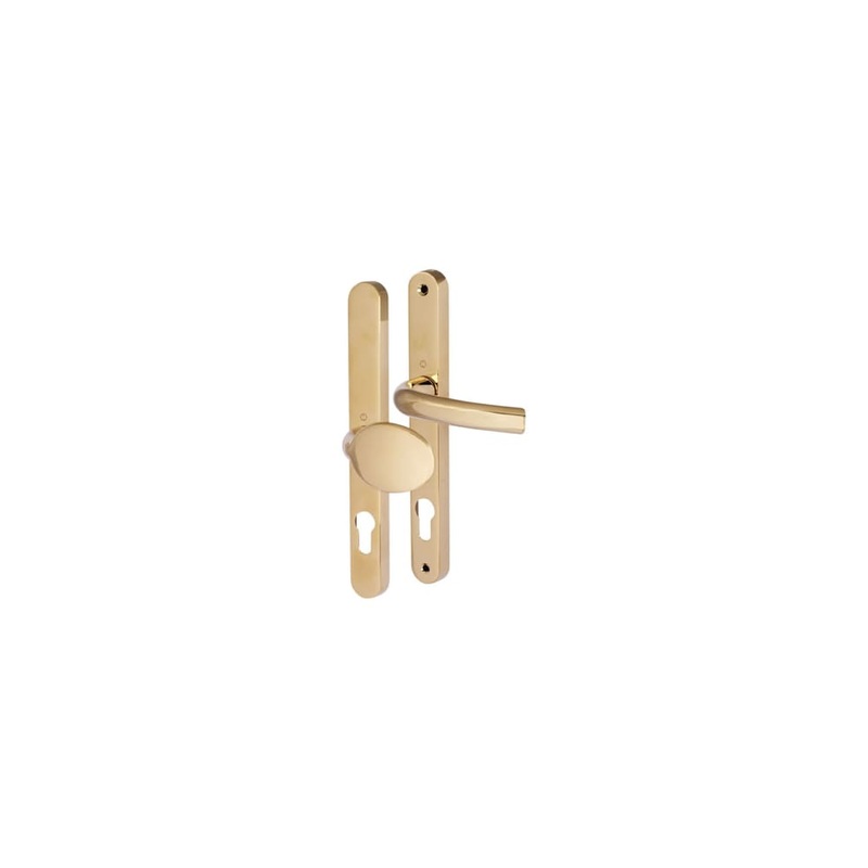 Hoppe Tokyo M76G/3841N uPVC Multipoint Lever/Pad Door Handle – 92/62mm c/c – Polished Brass