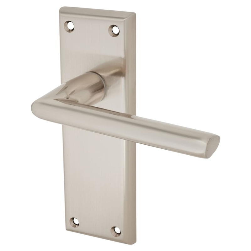 Serozzetta by Carlisle Brass Dieci Latch Door Handle – 150 x 50mm – Satin Nickel