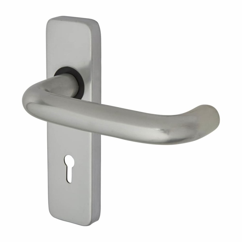 Touchpoint Puma 19mm Return to Door Lock Door Handle – Keyhole – 155 x 40mm – Aluminium