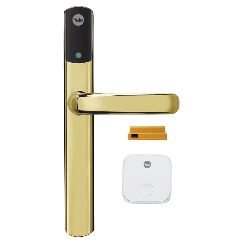 Yale Conexis L2 Electronic Multipoint Smart Lock Door Handle – Polished Brass – SD-L2000-PB